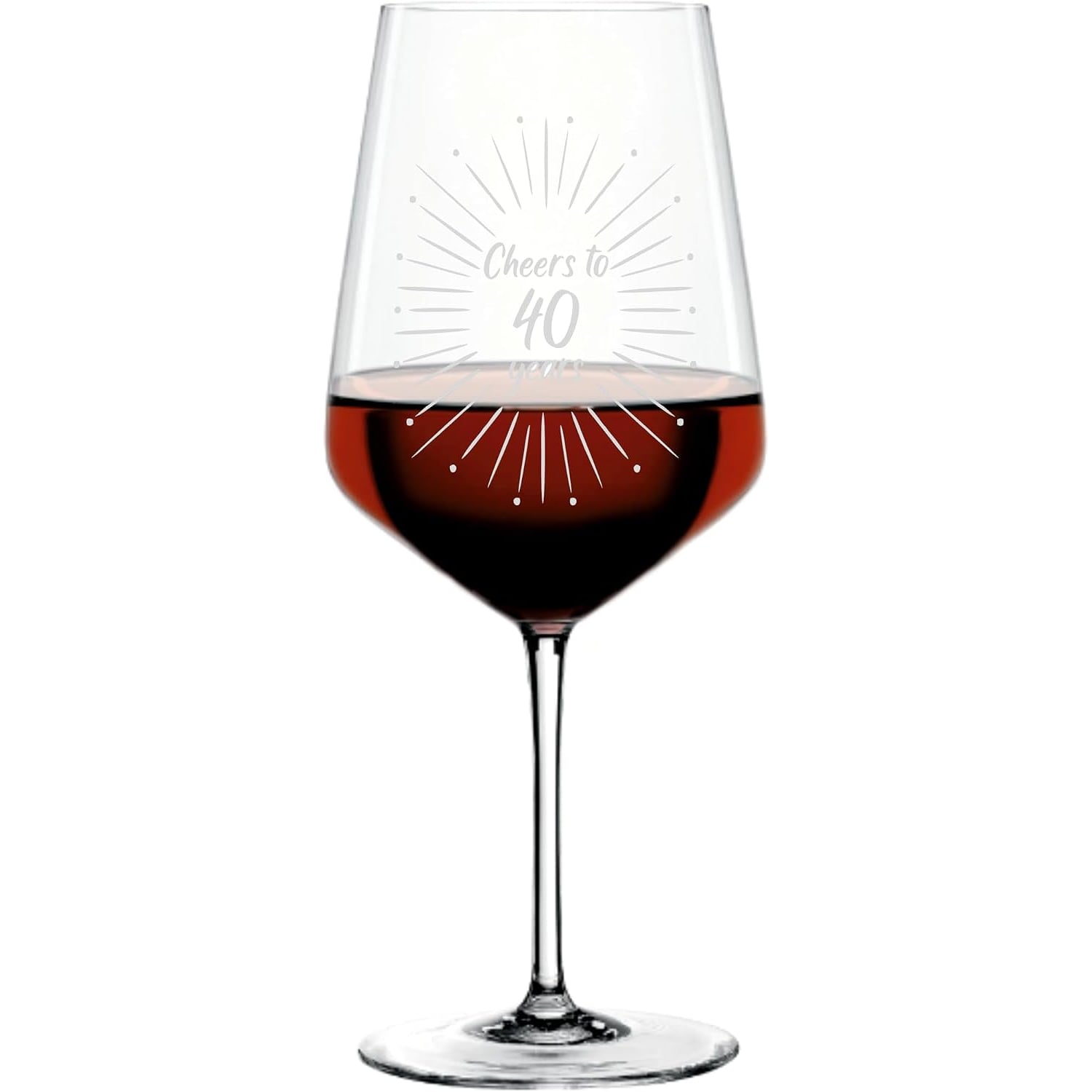 Cheers to 50 Years Engraved Wine Glass: image 8