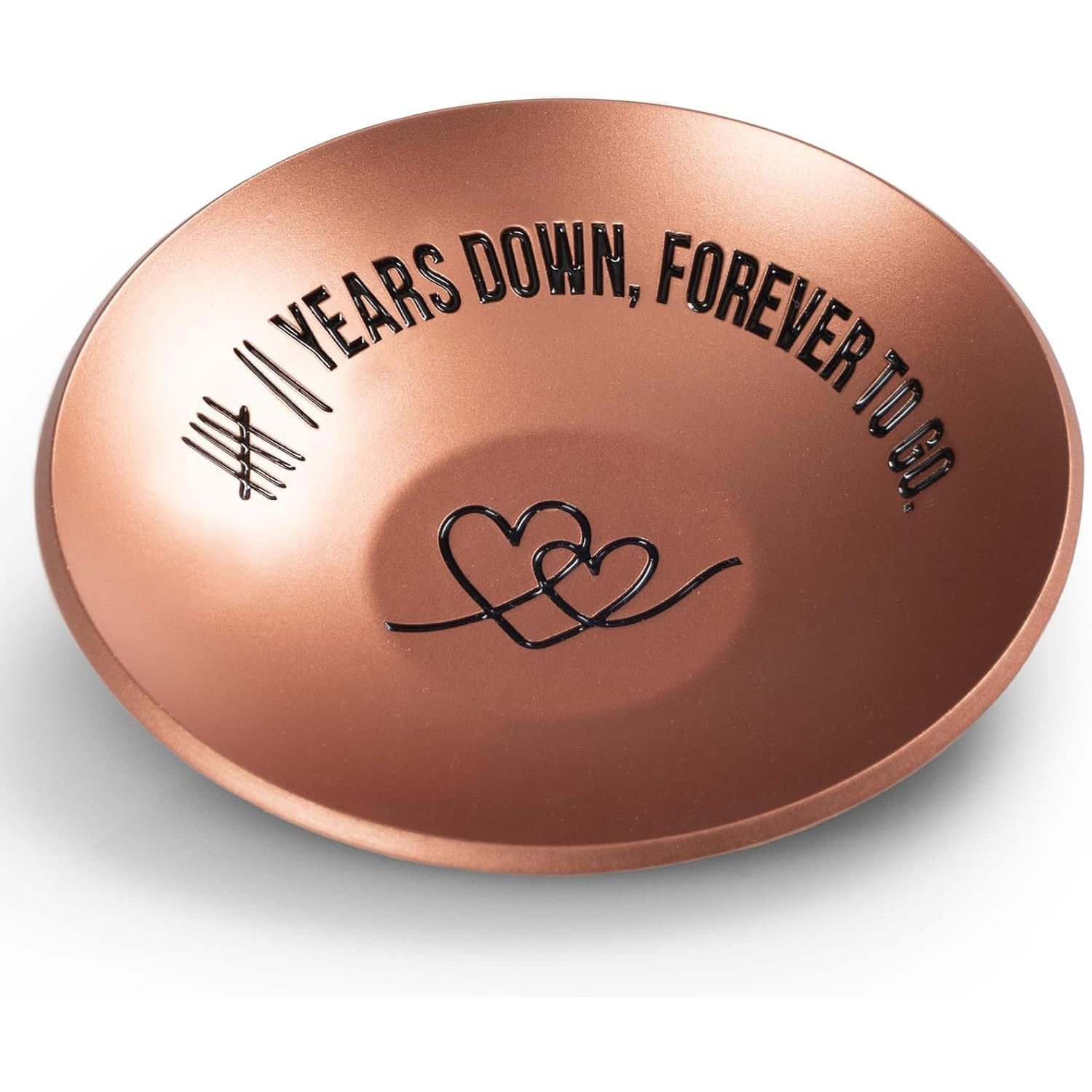 10th Anniversary Engraved Aluminium Ring Dish: image 8