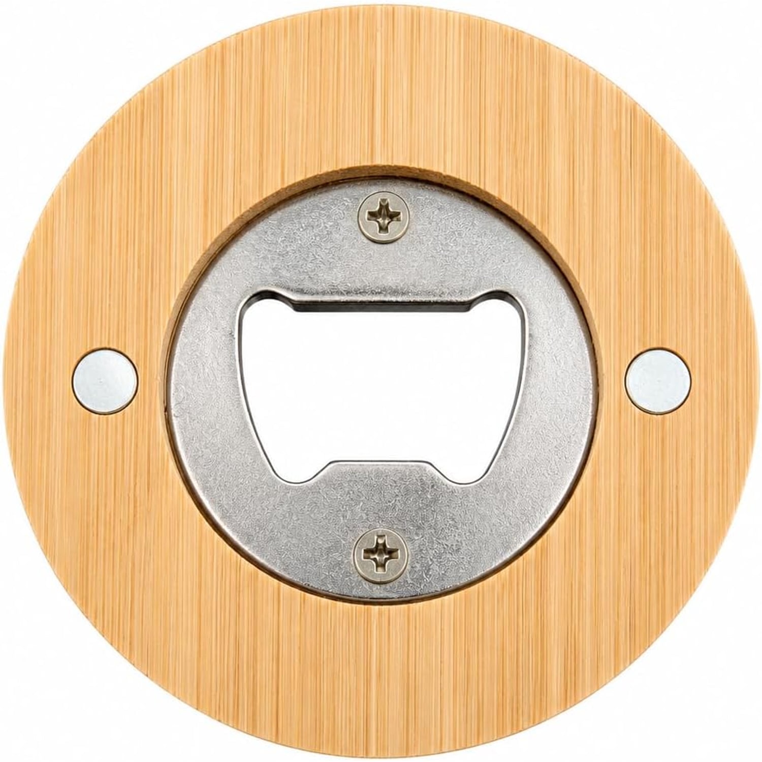 Wolf Engraved Wooden Bottle Opener with Magnetic Back: image 7