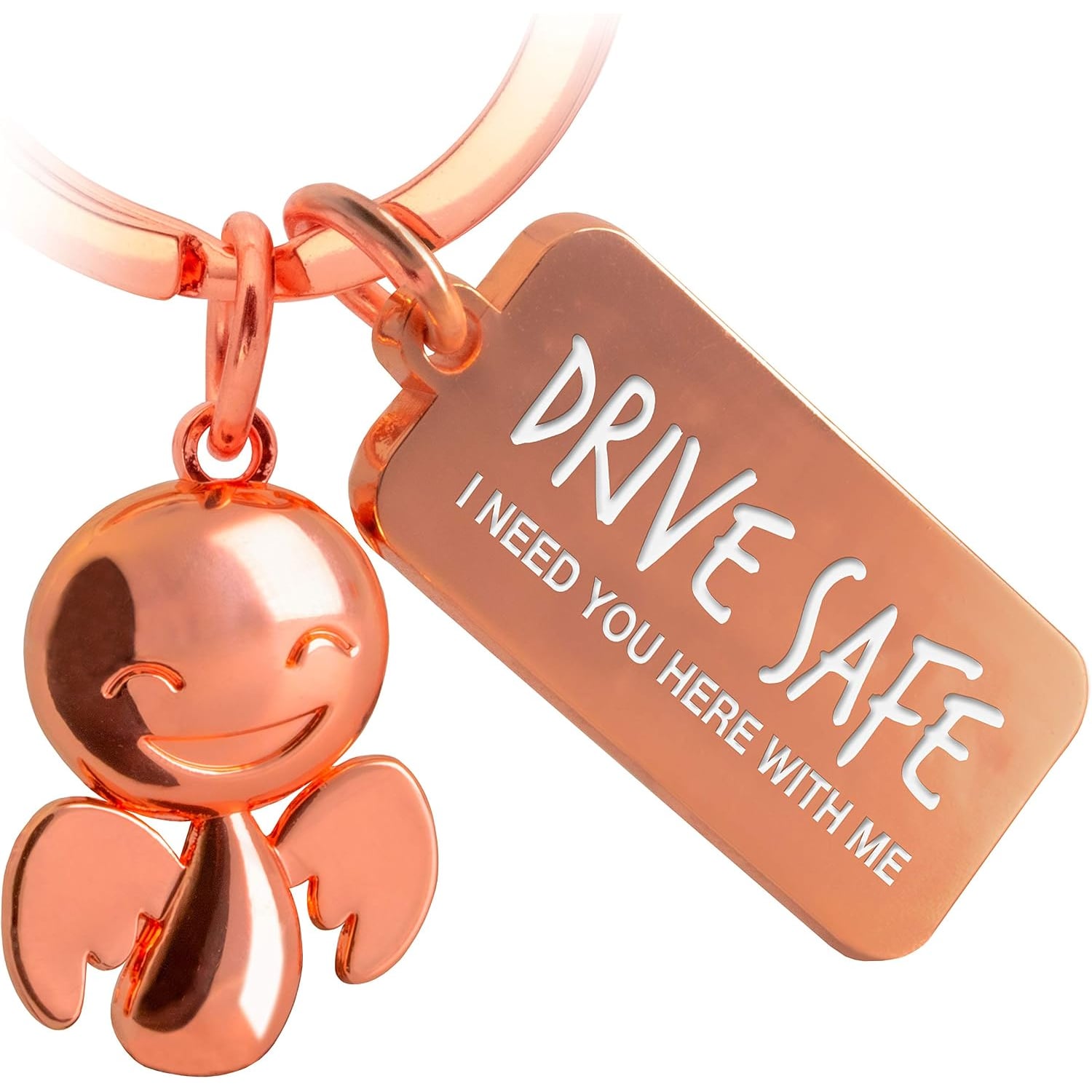 Drive Safe Guardian Angel Keyring with Engraved Tag: image 7