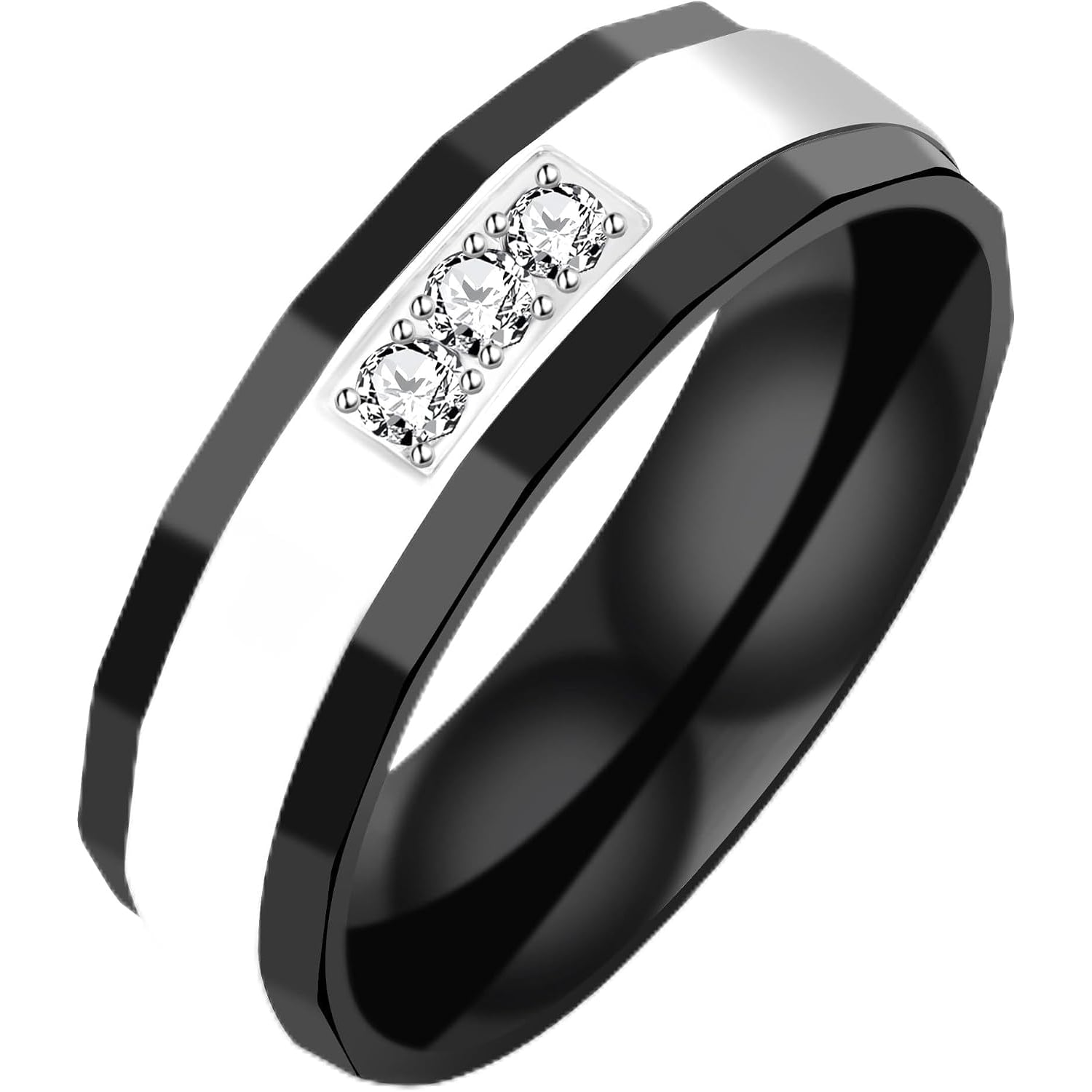 Engraved Couples Titanium Rings: image 8