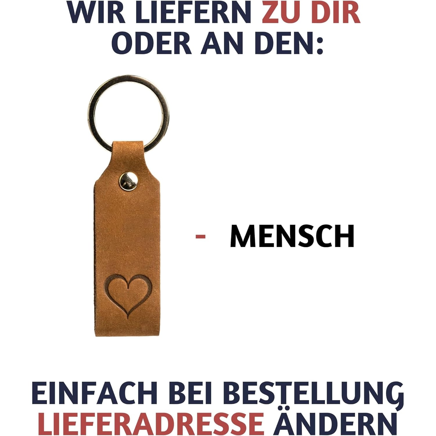 Engraved Leather Heart Keyring: image 6