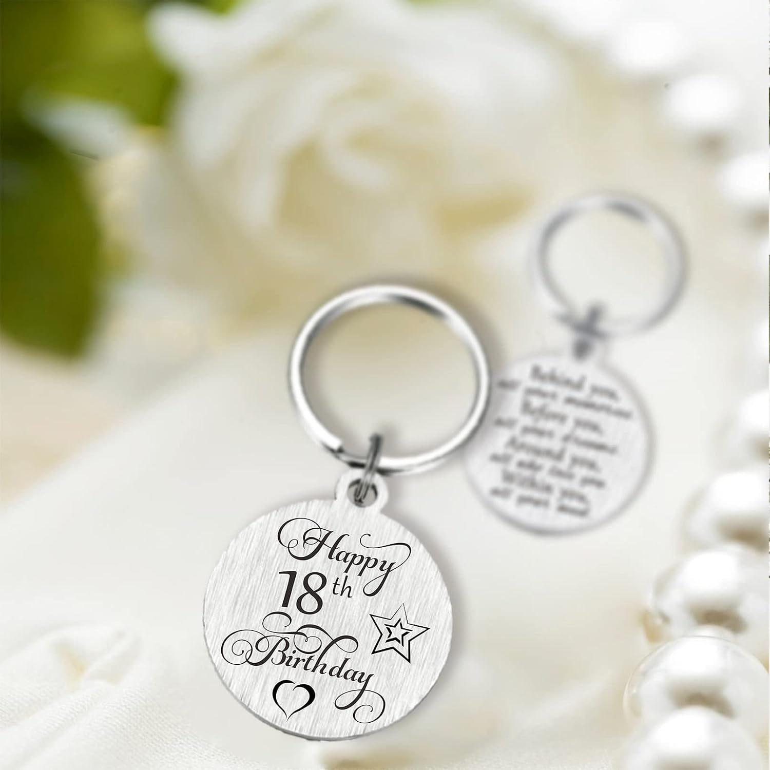 Happy 18th Birthday Engraved Keyring: image 7