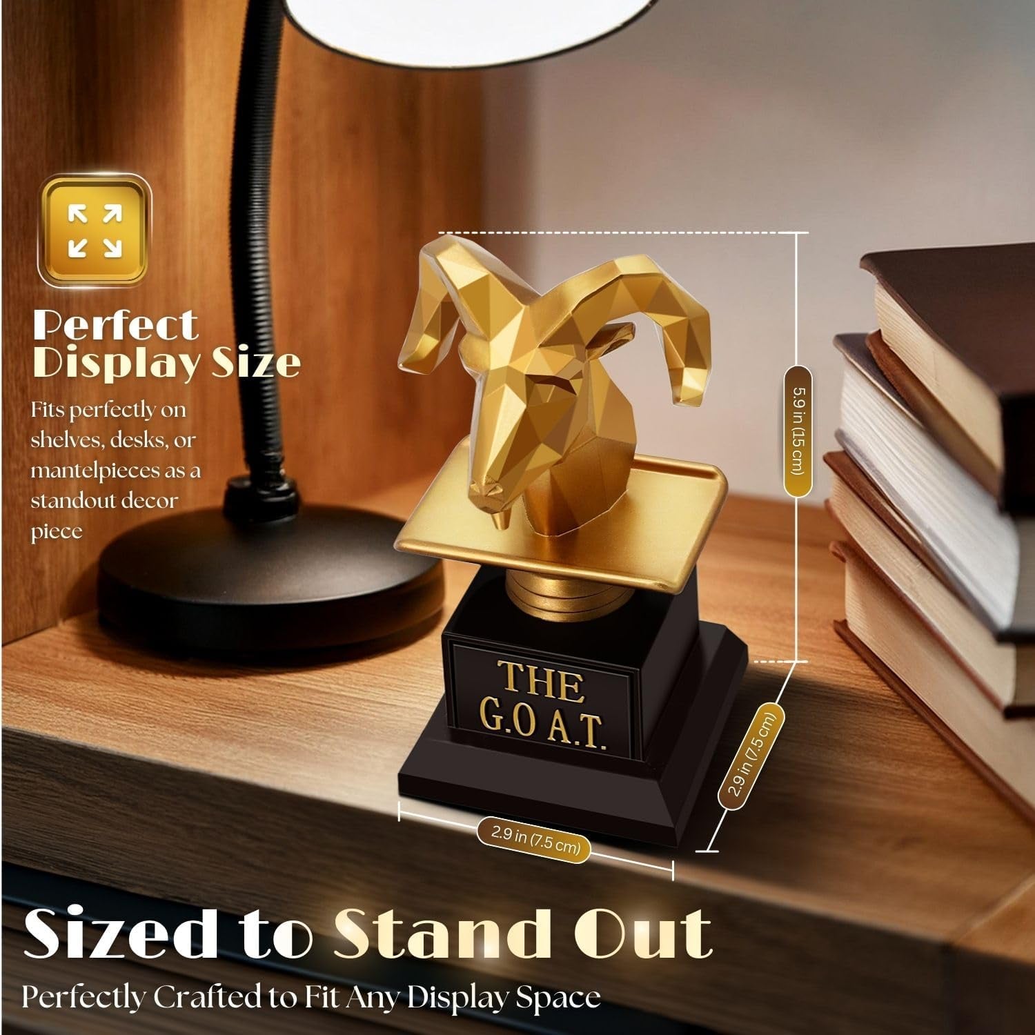 Engraved Goat Trophy Award: image 4