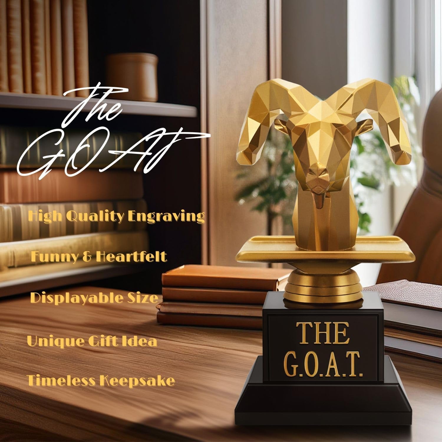 Engraved Goat Trophy Award: image 5