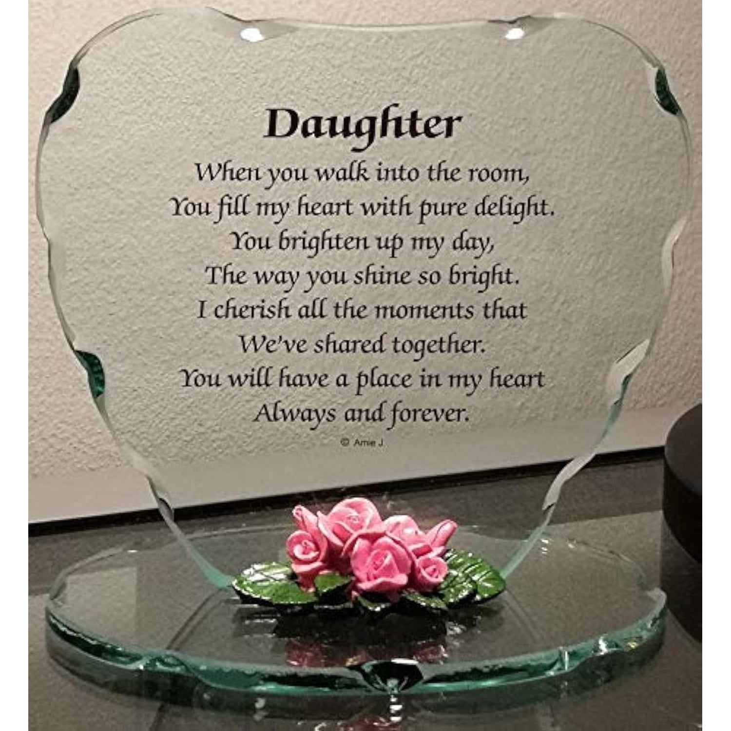 Special Friend Engraved Glass Plaque dimensions and specifications